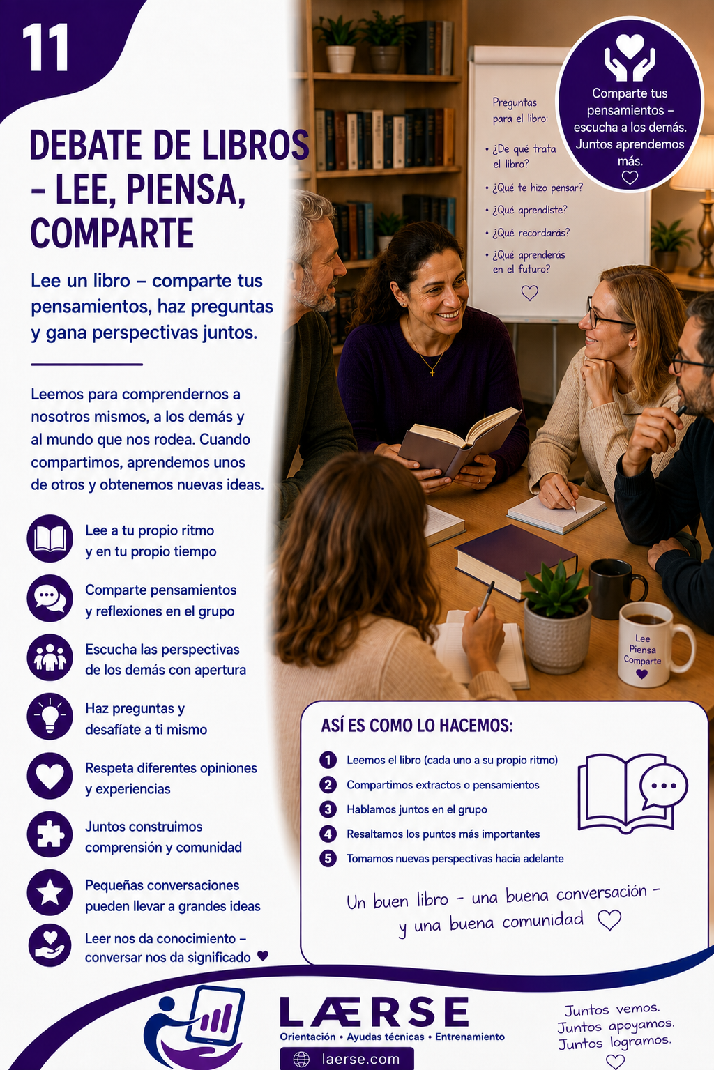 Club de lectura – lee, piensa, comparte