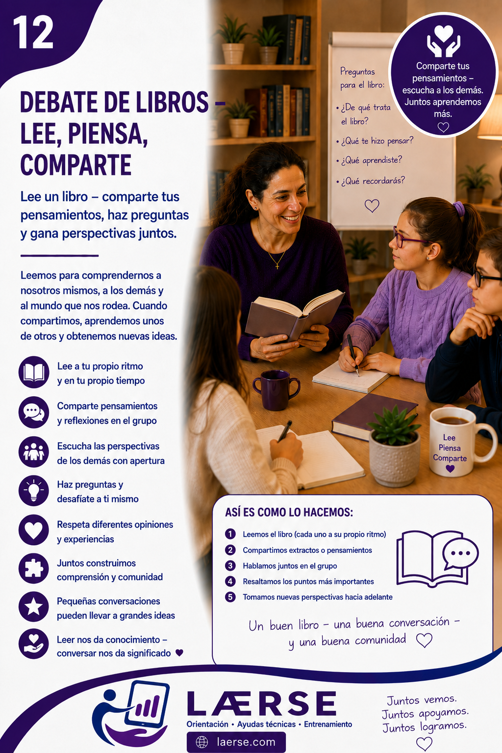 Club de lectura con niños y familia