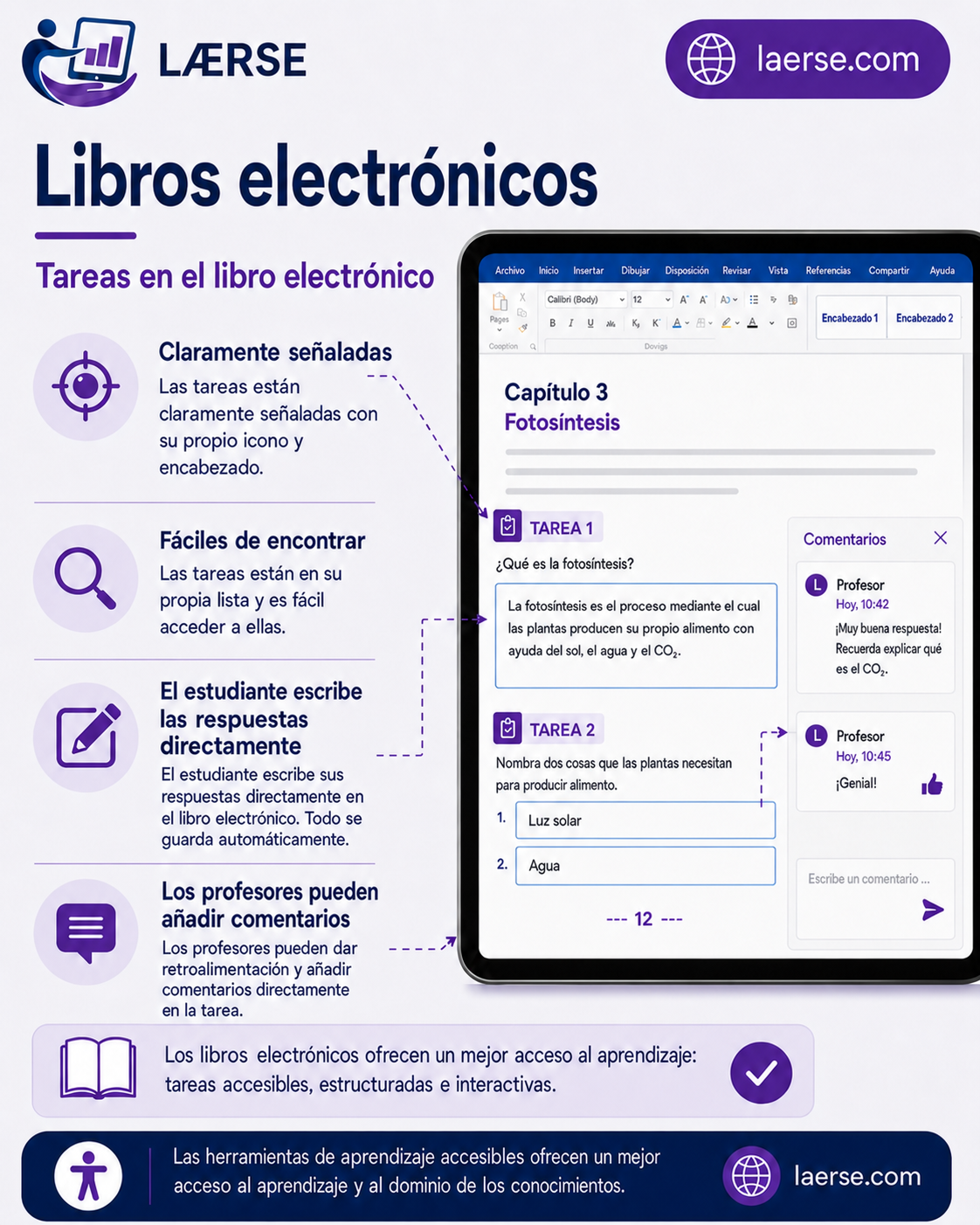 Tareas en el libro electrónico